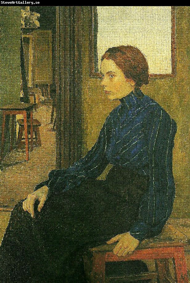 Carl Wilhelmson flicka i  blatt